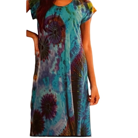 Long dress   Onesize.     CL/WH.   222461 - Picture 3 of 8